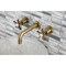 Kingston Brass KS8123NX Two-Handle Wall Mount Bathroom Faucet, Antique Brass KS8123NX - alternate 2